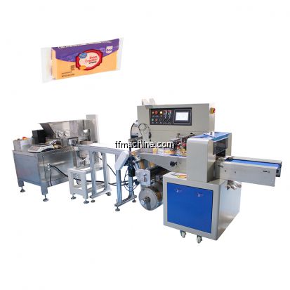 Cheese Cube Pillow Bag flow Wrapping Machine